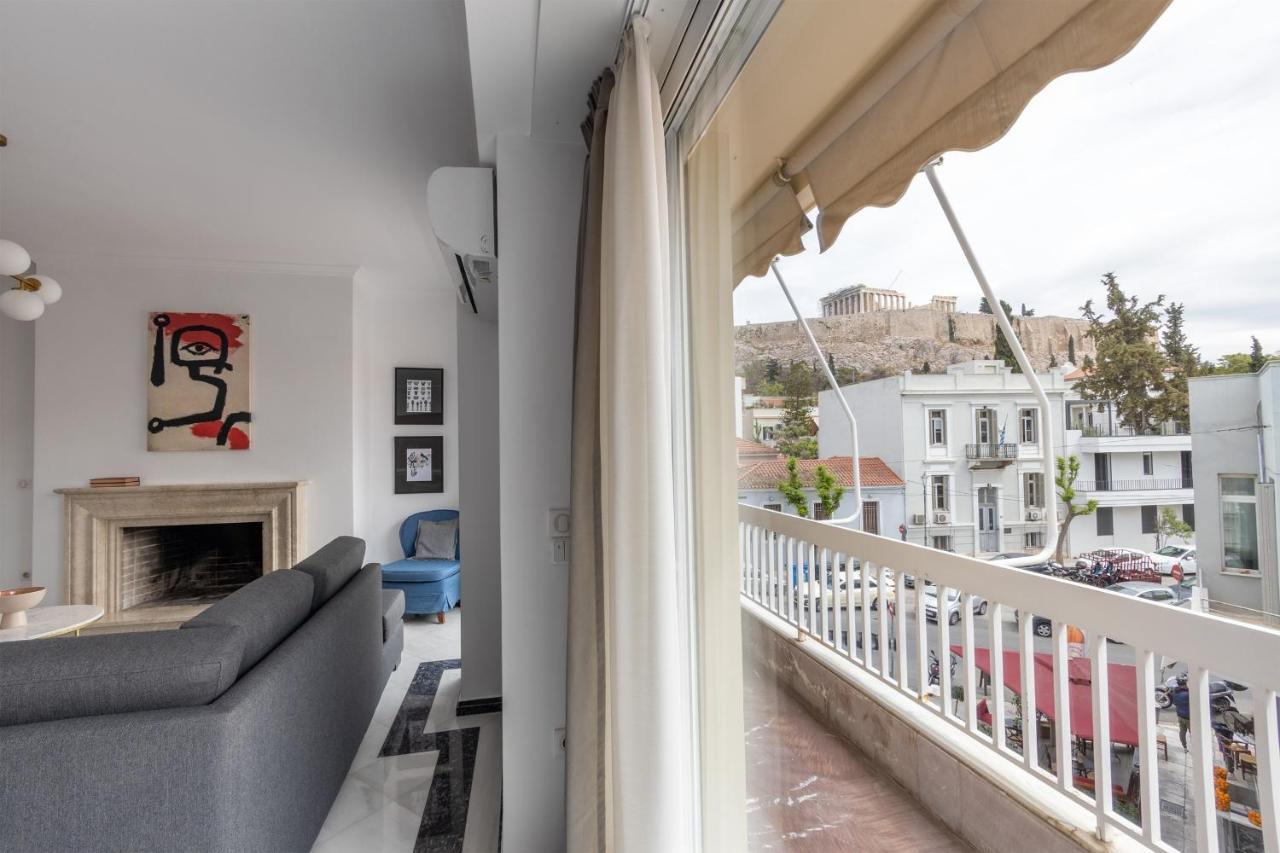 Deco Marble Apt With Acropolis View Athen Exterior foto