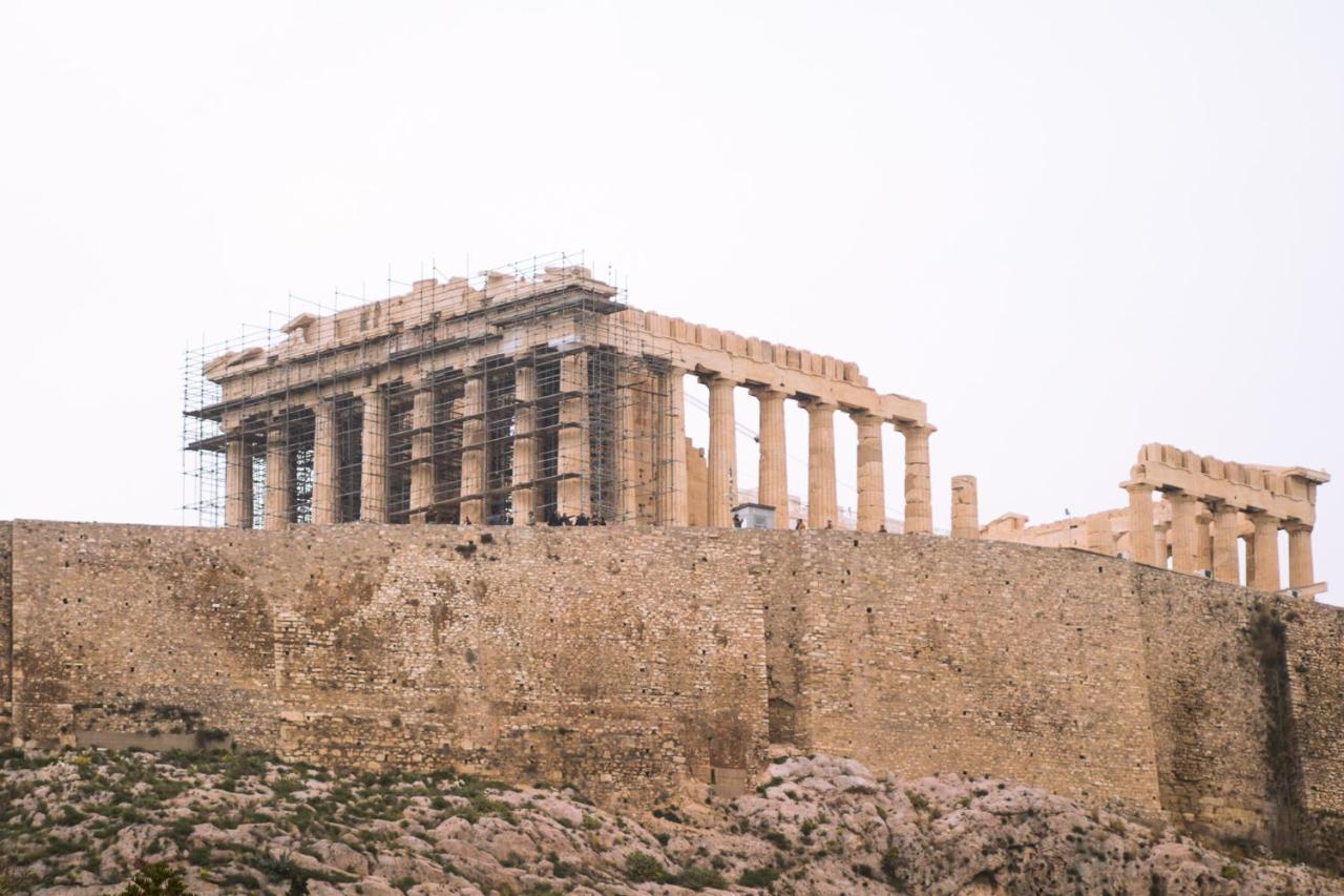 Deco Marble Apt With Acropolis View Athen Exterior foto